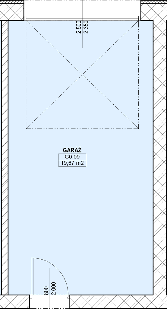 Bytový dom - Gaštan - Garáže - Garáž B09